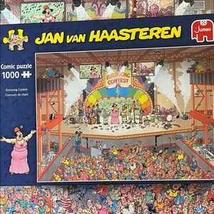 🧩 1000 piece Jan van Haasteren “Eurosong Contest” Comic puzzle. Funny. Complete